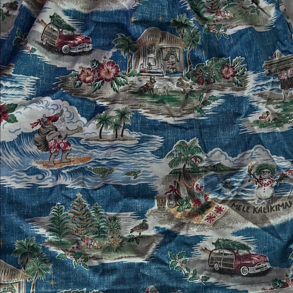 Hawaiian Santa Christmas Sundress 8 Reyn spooner